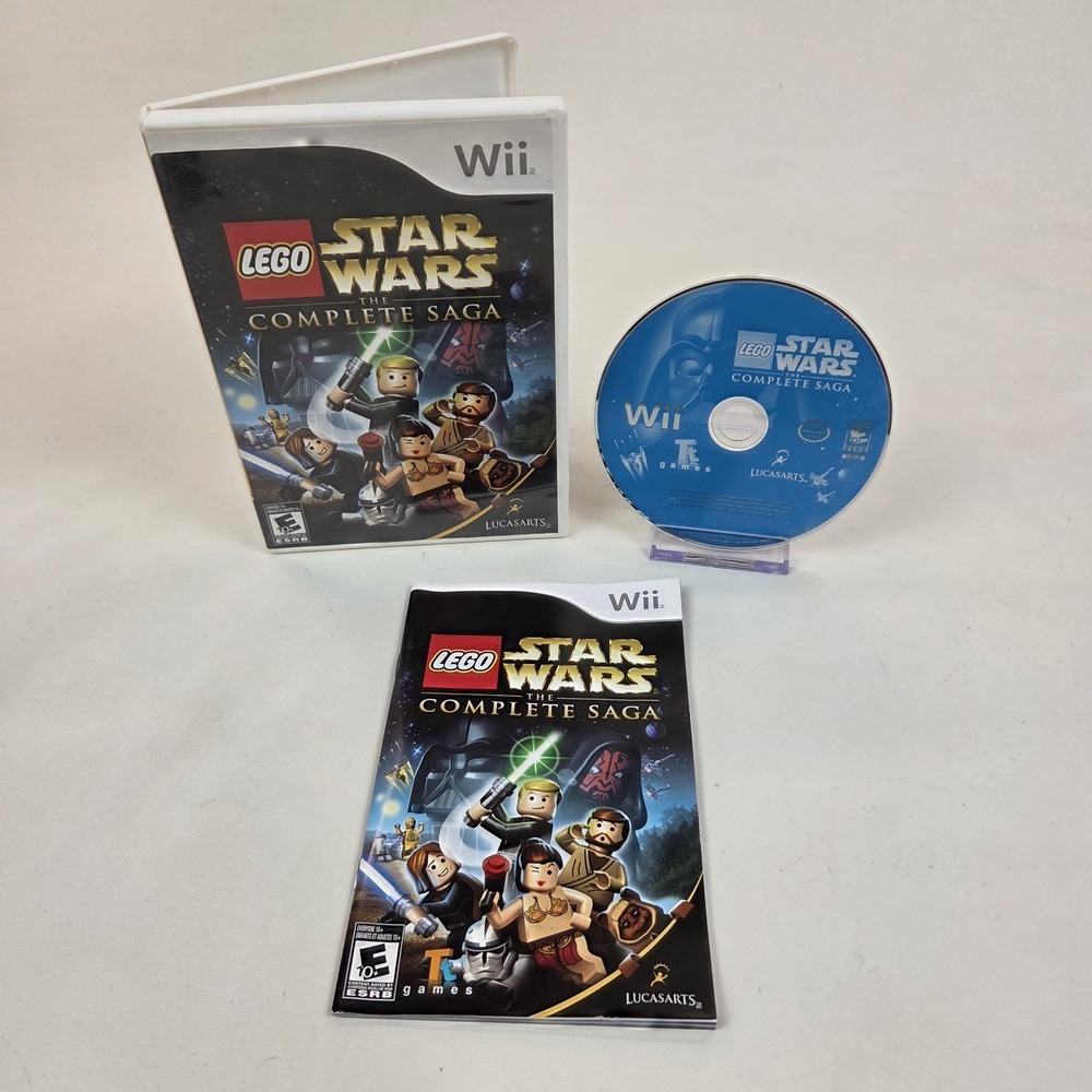 Nintendo Wii Lego Star Wars The Complete‎ Saga Video Game CIB w/ Manual 2007